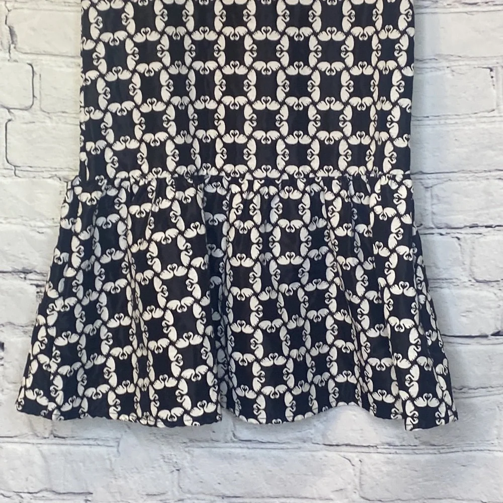 Gymboree Short Sleeve Dress Swan Print Size 10 Excellent Condition